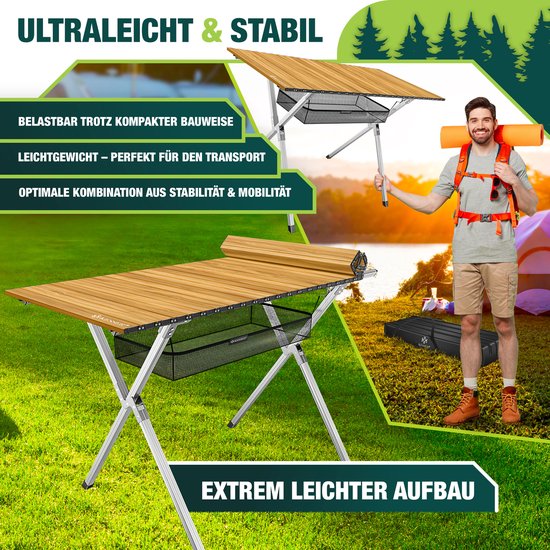 KESSER® Campingtafel inklapbare Tafel - Vouwtafel voor Buiten en Camping - Klaptafel Weerbestendig Tuintafel van KESSER — afbeelding 5