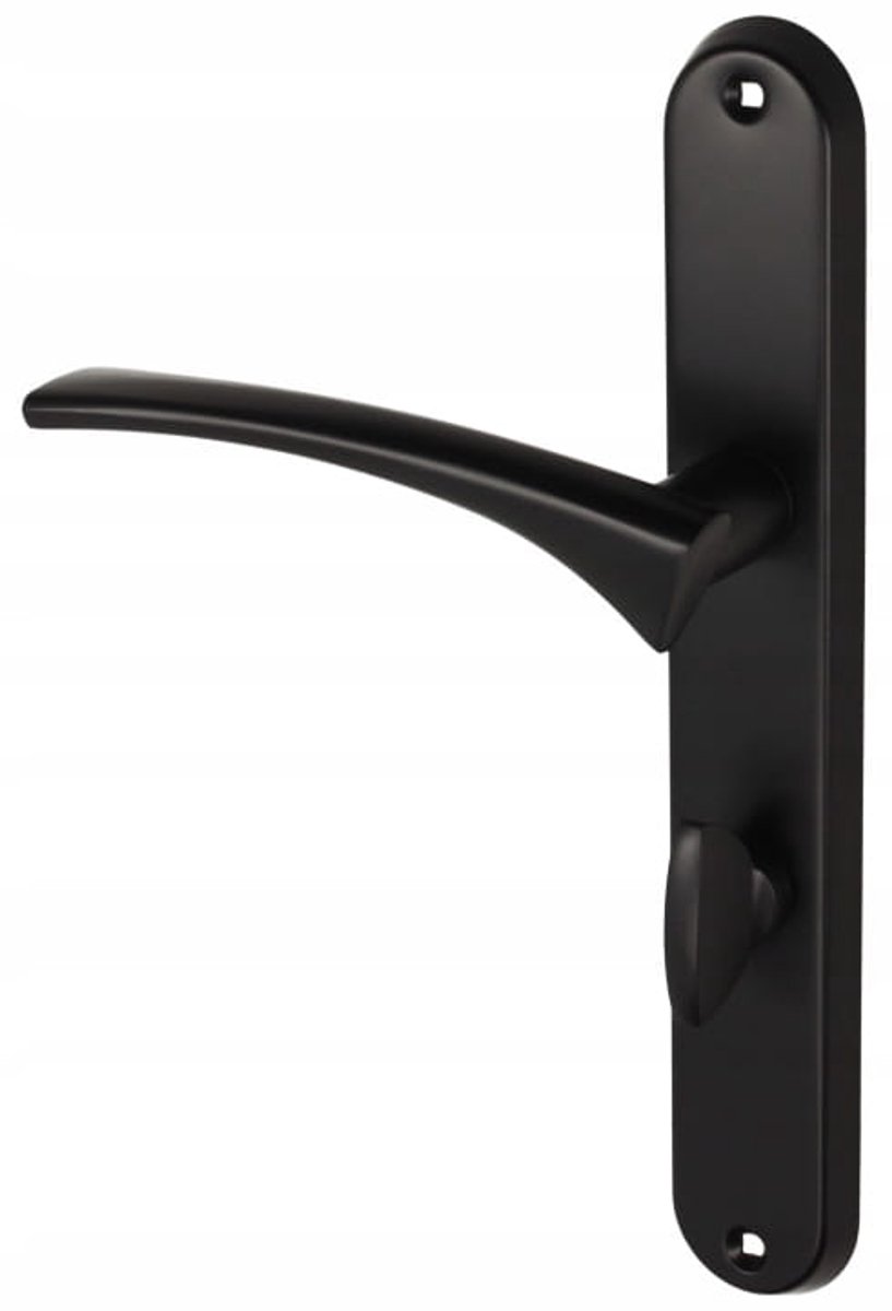 Gamet Arcus Basic DH-83A - Deurkruk - Zwart Mat - Lang Schild - WC Links
