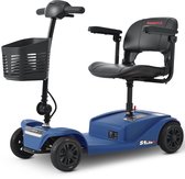 Sweetrich S1 LITEX Scootmobiel–Elektrische Scootmobiel–12Ah Afneembare Accu–20 km Actieradius–250W Borstelloze Motor–4 wielen–Opvouwbaar–136 kg Draagkracht–Voor Senioren–blauw
