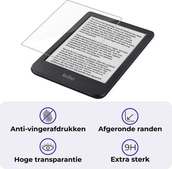 Hoesje Geschikt voor Kobo Clara BW Hoesje Luxe Bescherm Case Met Screenprotector - Hoes Geschikt voor Kobo Clara BW Hoes Book Cover - Roze van Merkloos — afbeelding 5