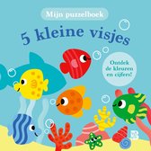 5 kleine visjes (kartonboek met puzzelstukken aan koord)