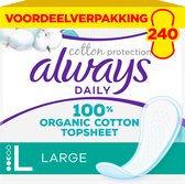 Always Dailies Cotton Protection Large Inlegkruisjes - 10 x 24 stuks