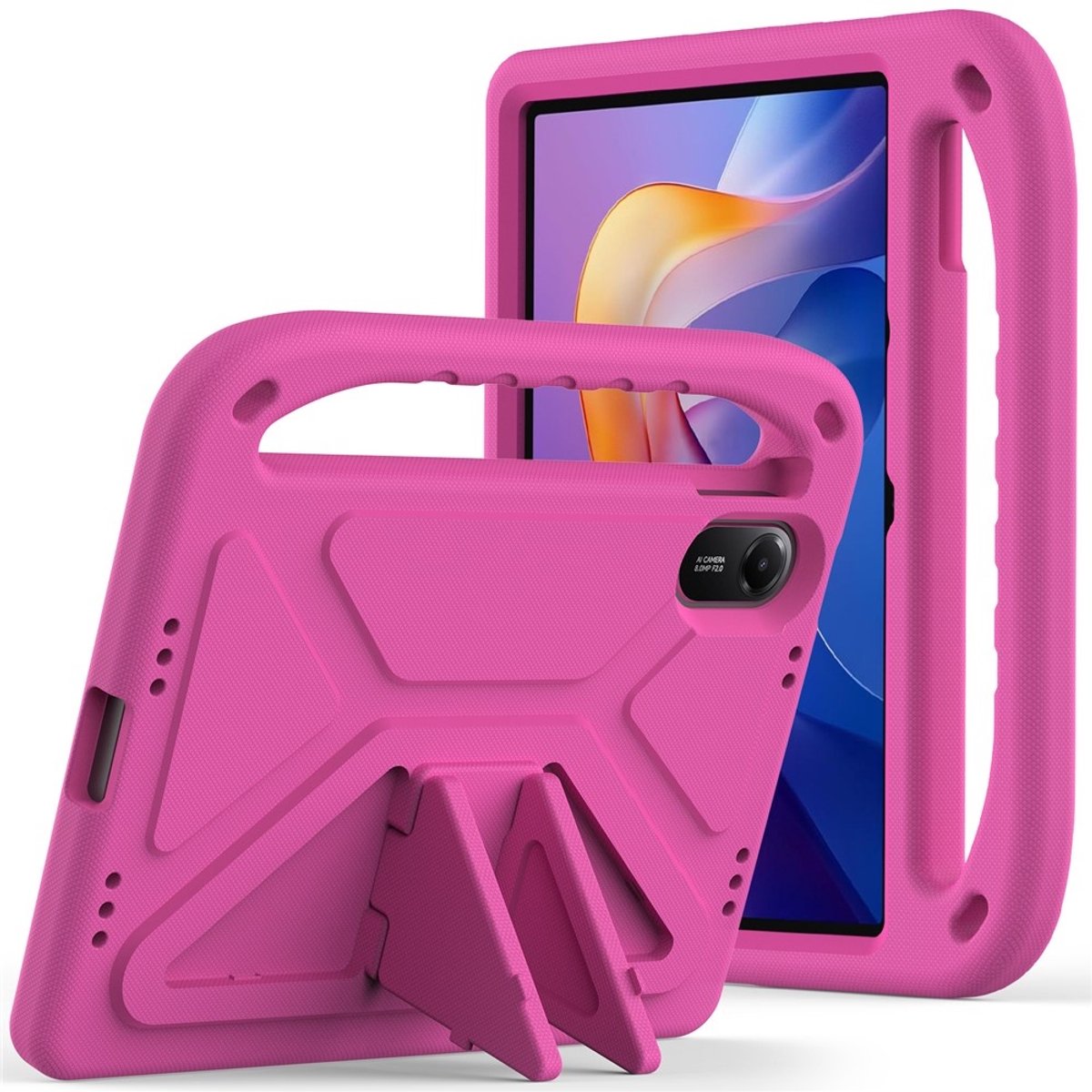 Coverup Tablethoes geschikt voor Xiaomi Redmi Pad 2 Hoesje - ShockProof Kids Case - Roze