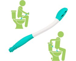 1 stuk - toilethulpmiddelen voor het schoonmaken - afveeghulp toilet - 39.5 cm lange wisser - heupdoekjeshulpmiddel - voor ouderen en zwangere vrouwen - groen