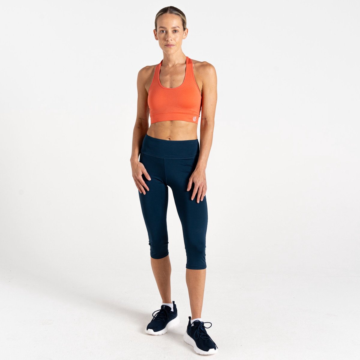 Legging Hiking Dames 3/4 Lengte Denim