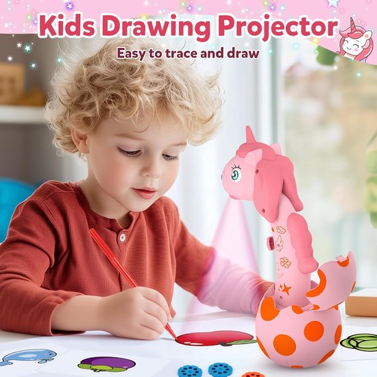 RFWR® Tekenprojector voor Kinderen met 96 Motieven - Creatief en Educatief Speelgoed voor Jongens en Meisjes van 3 tot 9 Jaar van RFWR — afbeelding 2