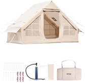 Opblaasbare Tent - Luxe Tent - Grote Kampeertent - Glamping Tent - Outdoor Opblaasbare Wintertent - Familietent Met Kachel Jack - Waterdichte Oxford Tent - Snel Opzetbaar - Draagbare Tent Voor Camping - Inclusief Handpomp En Opbergtas