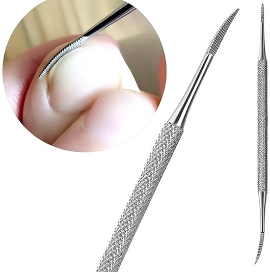 Lime à ongles professionnelle I Lève-ongles I Correcteur d'ongles incarnés I Soins des ongles I Acier inoxydable