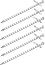 Proplus Rock Pin Avec Cross Pin 17 Cm Acier Argenté Par 6 pièces