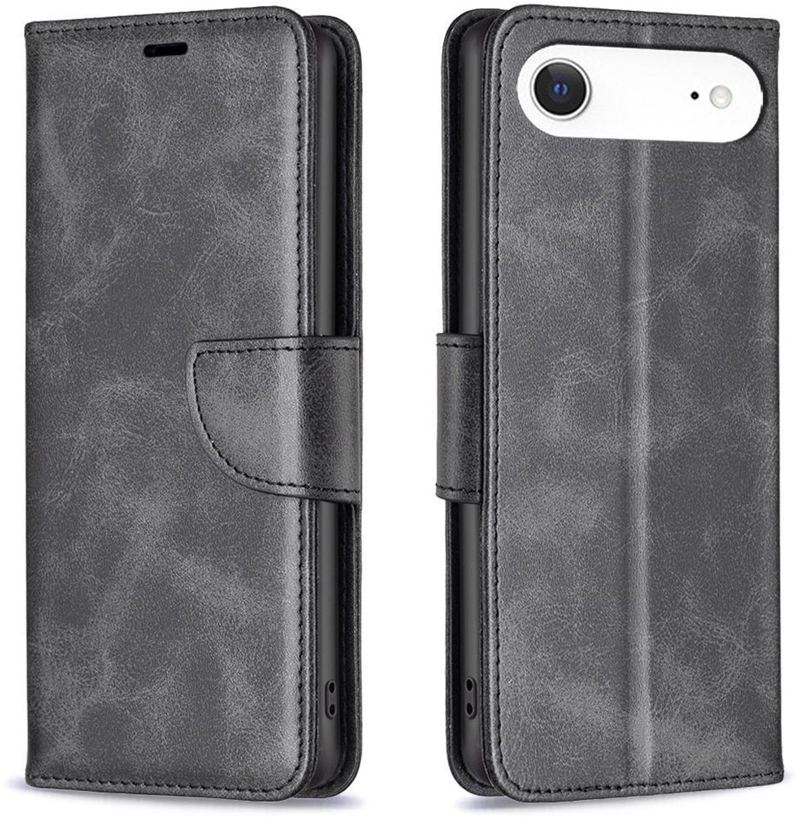 Mobigear Telefoonhoesje geschikt voor Apple iPhone Air Hoesje | Mobigear Excellent Bookcase Portemonnee | Pasjeshouder voor 3 Pasjes | Telefoonhoesje voor Pinpas / OV Kaart / Rijbewijs - Zwart