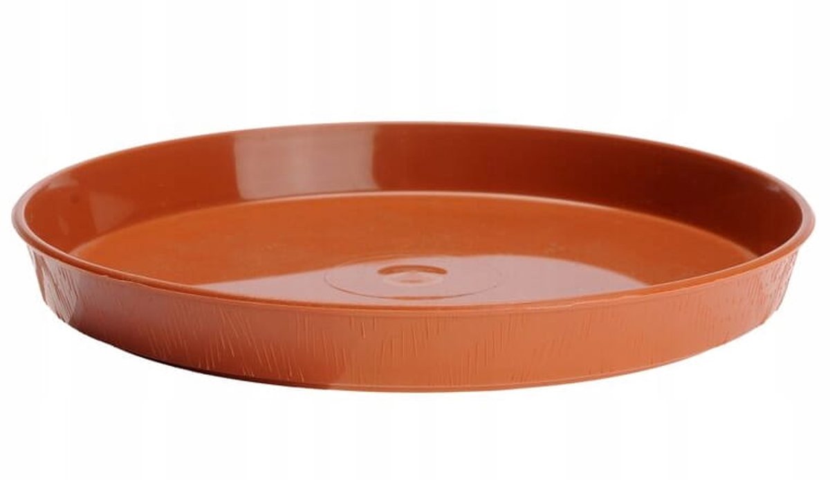 Galicja - Houten Bloempot Onderzetter - 17 cm - Terracotta - Ronde Vorm