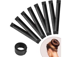 4-delige knottenmaker - Magische haarband - Voor kinderen en vrouwen - DIY-styler - Creëer eenvoudig een ballerina-kapsel - Creëer een perfecte knot - Haarband - Knot - Knottenmaker voor lang haar - Zwart