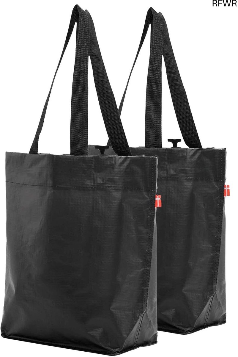 RFWR® Fiets boodschappentas set | multifunctionele boodschappentas voor fietsen | herbruikbare eco-vriendelijke fietstas | shopping trolley | duurzame bagage