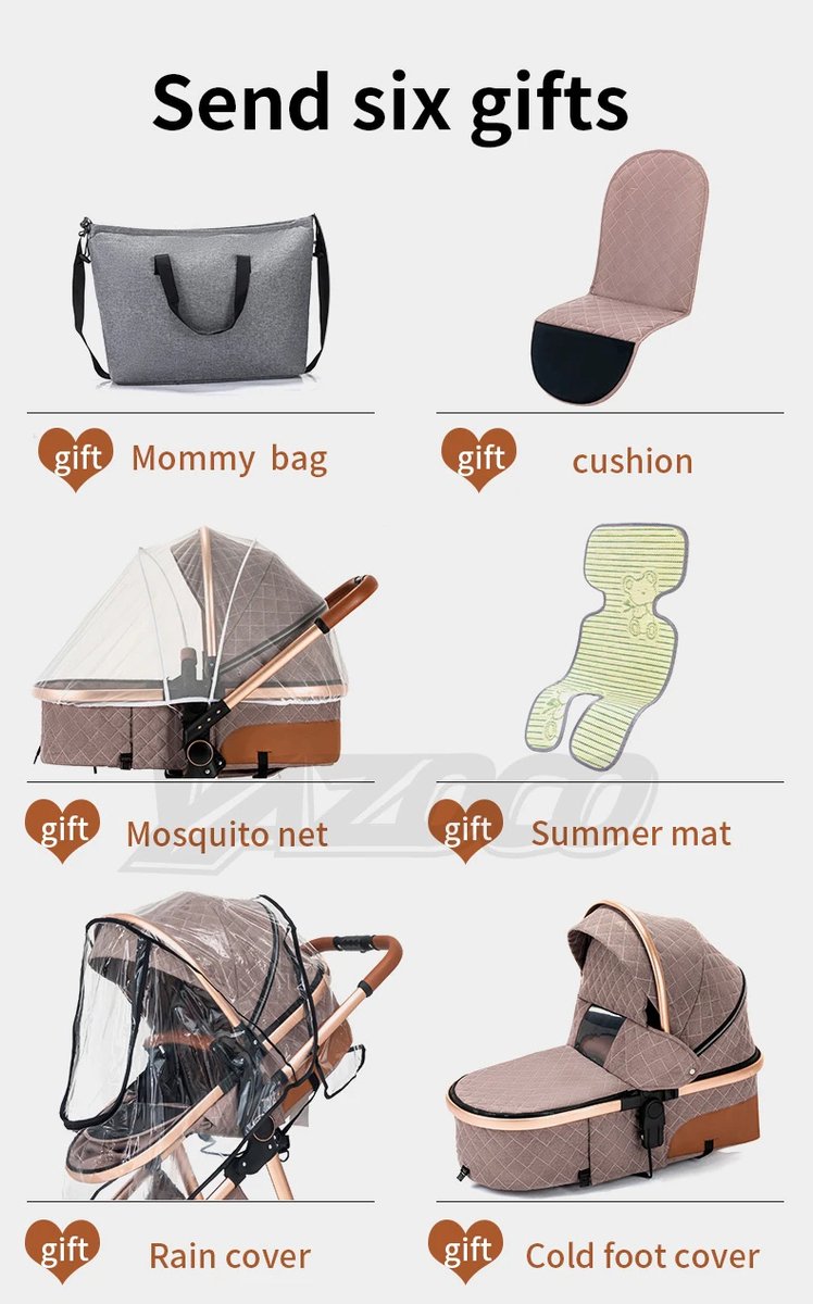 Buggy 3 in 1 Kinderwagen Opvouwbaar (EAN: 8721392300647) - afbeelding 2