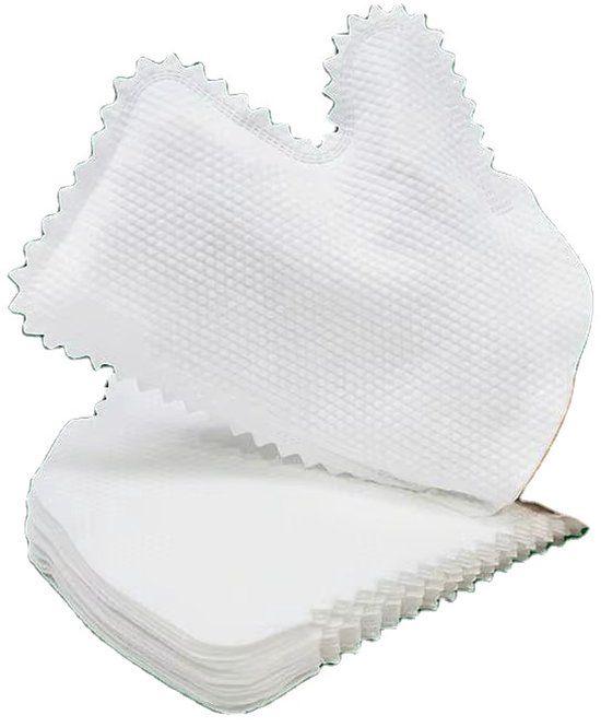 Débarbouillettes jetables de qualité Premium - 50 pièces - Débarbouillettes sèches - Douces et résistantes - Multifonctionnelles - Adhérence Extra