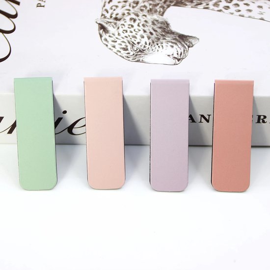 Signets magnétiques 12 pièces – Couleurs pastel – Design minimaliste – Marque-pages pour les amoureux des livres, les Étudiants et les enseignants