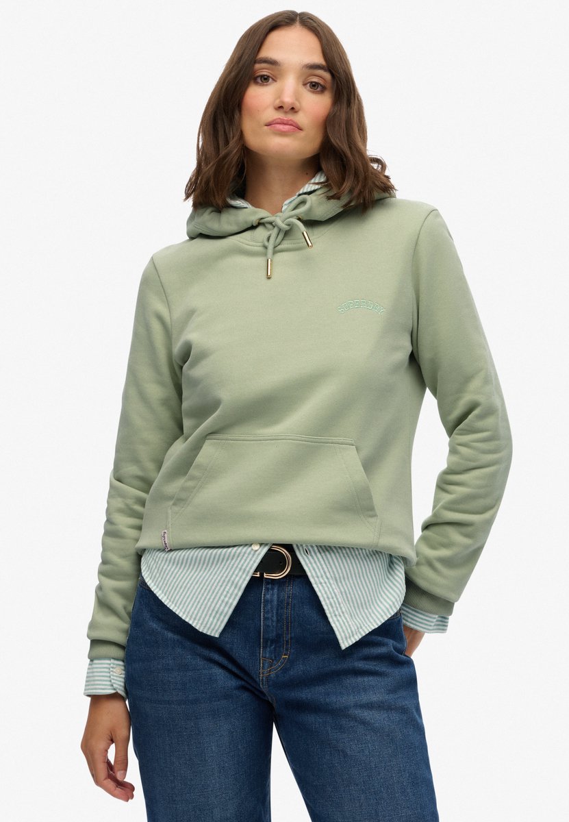 Superdry Essential Logo Emb Hoodie Dames Lichtgroen