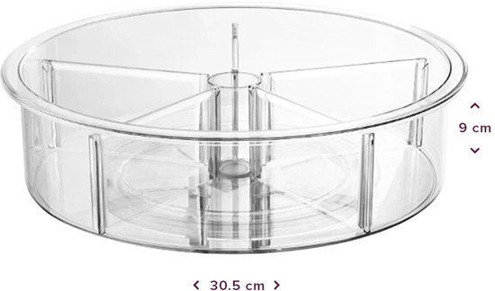So Clever Platine Vinyle Classic Clear - Ø30,5 cm - 5 séparateurs amovibles