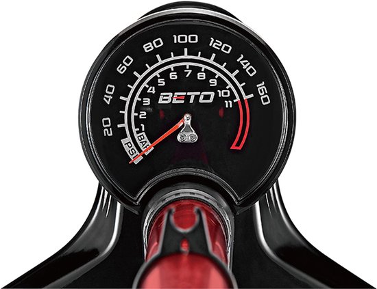 Beto CFL-003AGD MAX Tubeless Fietspomp Vloer + Reservoir 160PSI — afbeelding 2