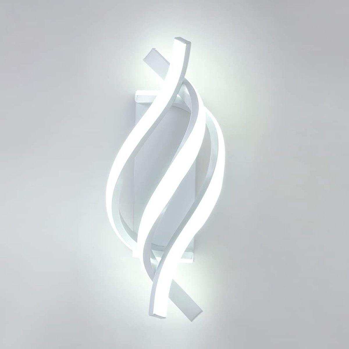 Creativity Metalen Wandlamp, LED Wandlamp, Moderne Binnenwandlamp, voor Slaapkamer, Hal, Woonkamer, Trap, Kantoor, 16W 1280LM, 6000K (Koel Wit) [Energieklasse A+++]