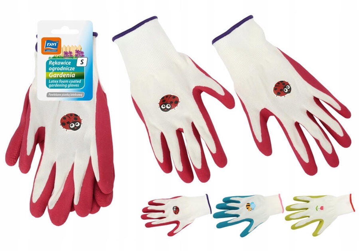 Ravi - Gardenia Serie - Tuinhandschoenen - Latex - Maat S - Versterkte Vingers