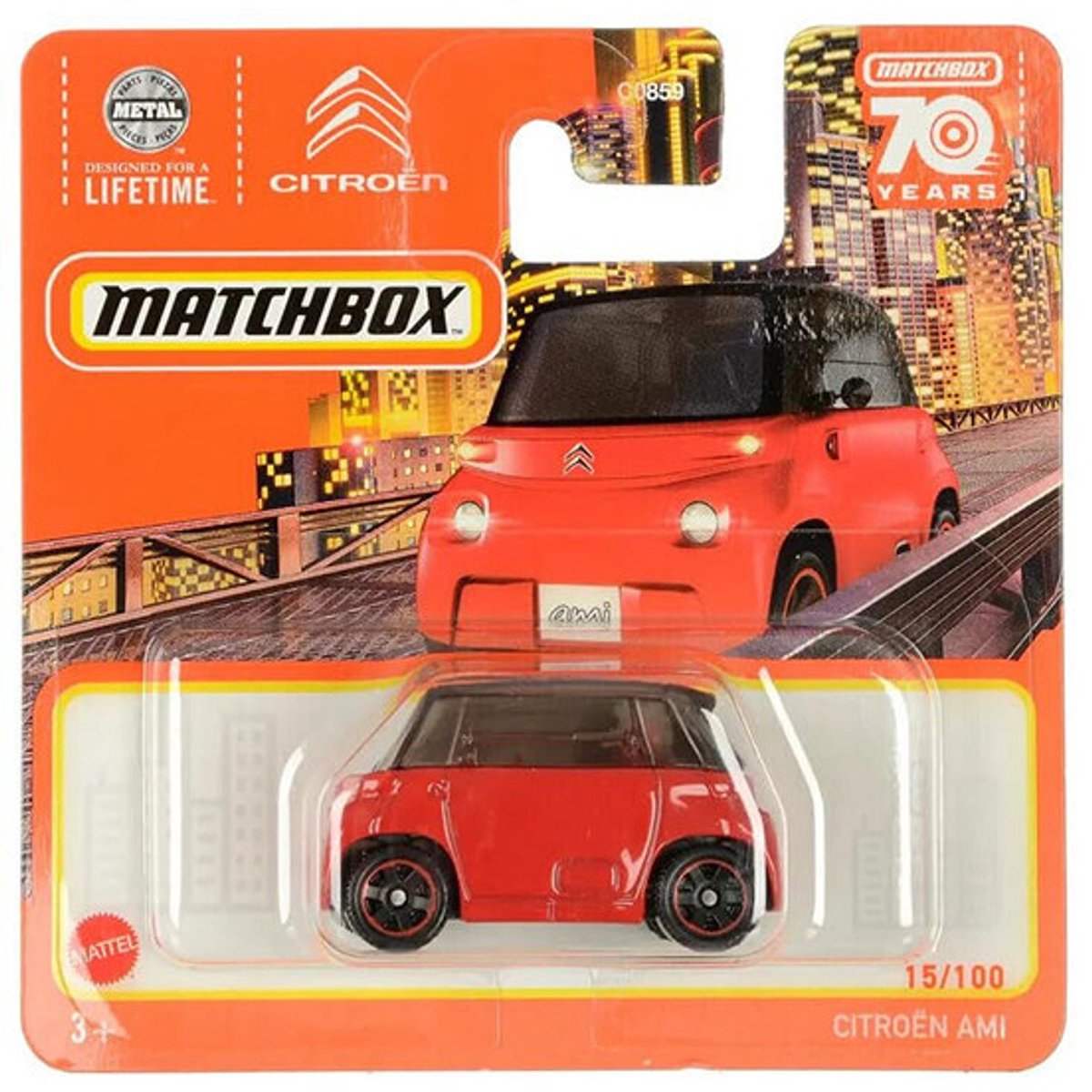 MATCHBOX CITROEN AMI RED 15-100 1:64