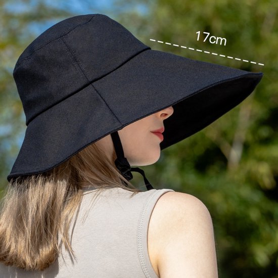 Rayson Bob Chapeau Femme été Soleil Pliable Bob Homme Unisexe Grand Bord Chapeau de Pêcheur en Coton avec Lettres Capelines Femme Anti UV(Bleu Marine Beige