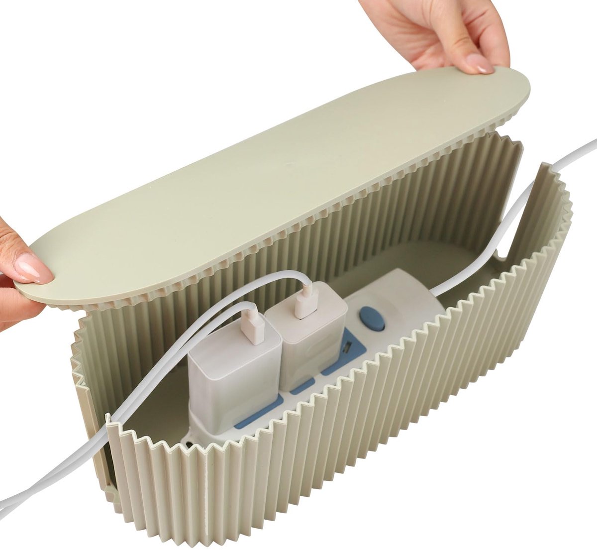 Ibenzoa® Kabelmanagement Box voor Veilig en Opgeladen Thuis- en Kantooromgeving