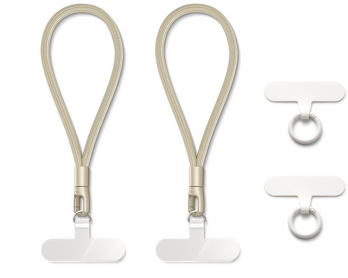 Ibenzoa® Veilige en Modieuze Telefoonketting met Multifunctionele Polsriem voor Elektronica en Sleutels, 2 Stuks