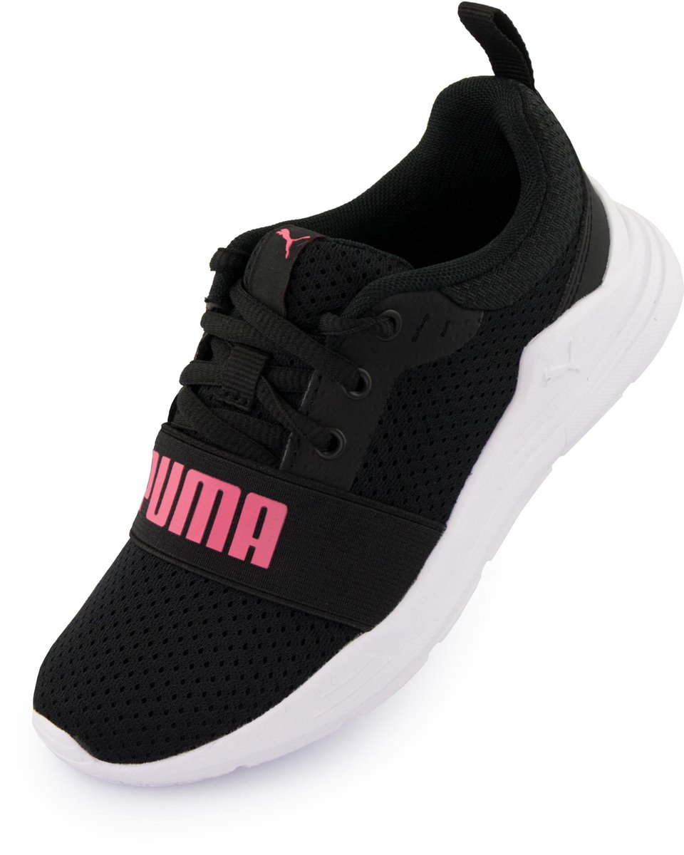 Kinderschoenen Puma Jr Wired Textiel Hardloopschoen Zwart