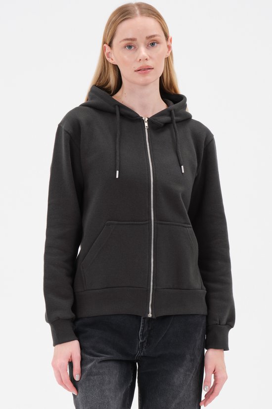 Veste zippée à capuche pour femme Smith & Solo, sweat à capuche, anthracite XS