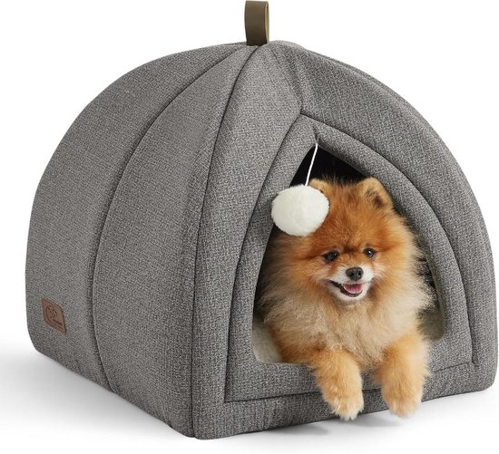 Bedsure Groot Hol Kattenmand - 40 x 40 x 40 cm Binnenhuis Kattenhuis met Verwijderbaar Sherpa-kussen en Opgehangen Speeltje, Wasbare Mand, Grijs Bedsure Groot Hol Kattenmand - 40 x 40 x 40 cm Binnenhuis Kattenhuis met Verwijderbaar Sherpa-kussen en Opgehangen Speeltje, Wasbare Mand, Grijs