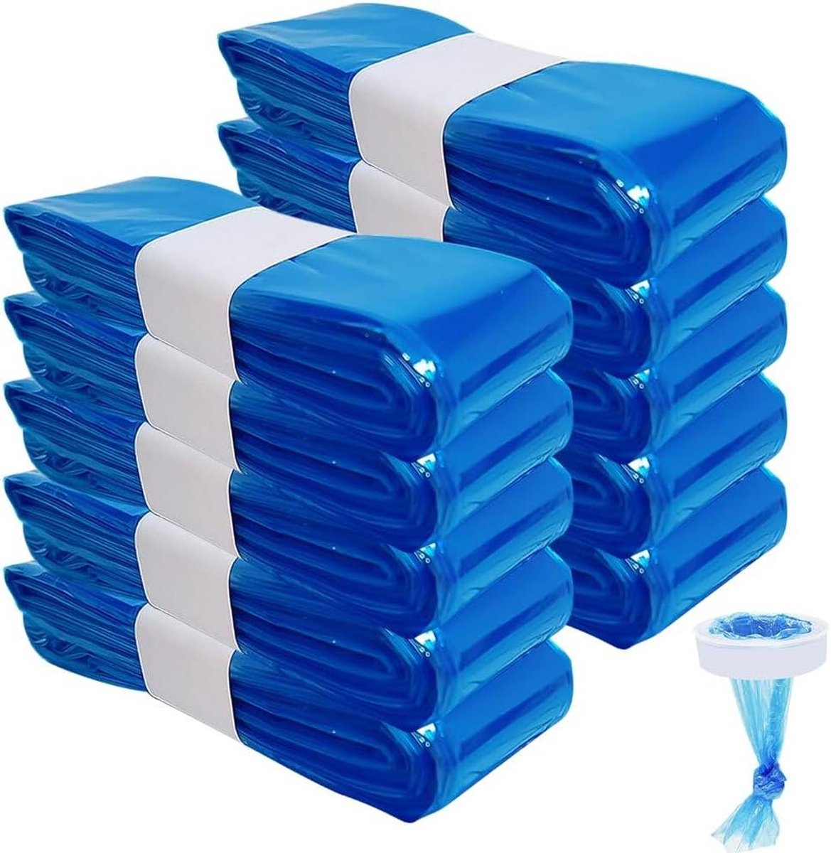 Image of 10 navulverpakkingen voor luieremmers - 45 meter navulcassettes - geurremmende zakken - navulfolie - geschikt voor diverse merken