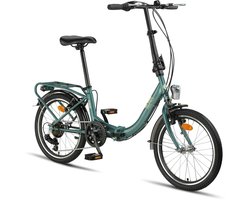 Pacto Eight Vouwfiets 6v Groen Folding Bike Plooifiets Lage Instap Shimano 20 inch