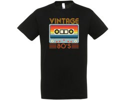 Vintage 80’s T-shirt– Disco – Zwart – Jaren 70/80/90 – Disco T-shirt Unisex – Disco T-shirt Heren – Feest cadeau – Verkleed T-shirt - Party – Grappige shirt - Foute Party – Maat M