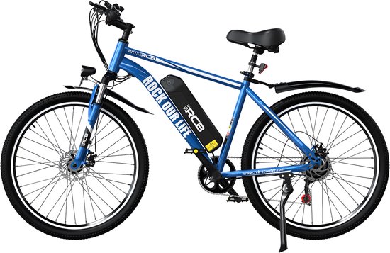 RCB Elektrische Fiets Heren | 26 Inch | 250W Motor | 25 km/u | 7-Speed | Blauw