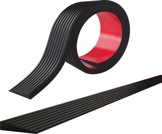 Drempelhulp Rubber - Drempelhulpen - Drempelhulp met Antislip - Hoogte 12mm/1,2cm - 100cm/1m Breed