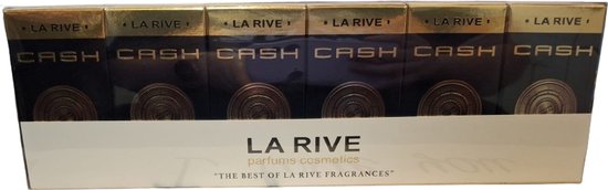 La Rive Cash Men parfum voordeelverpakking heren van 6 stuks x 30 ml