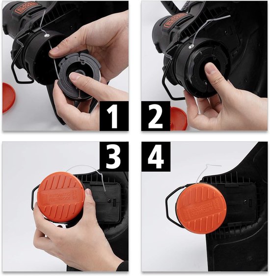 Maaidraad- maaidraad makita- 6 Stuks - trimmerdraad - Duurzame vervangende spoelen-Verhoogt de snijsnelhei-1,65 mm diameter-Spoelen - Vervangende spoelen -geschiktGeschikt Voor Black & Decker-30ft van Merkloos	 — afbeelding 2
