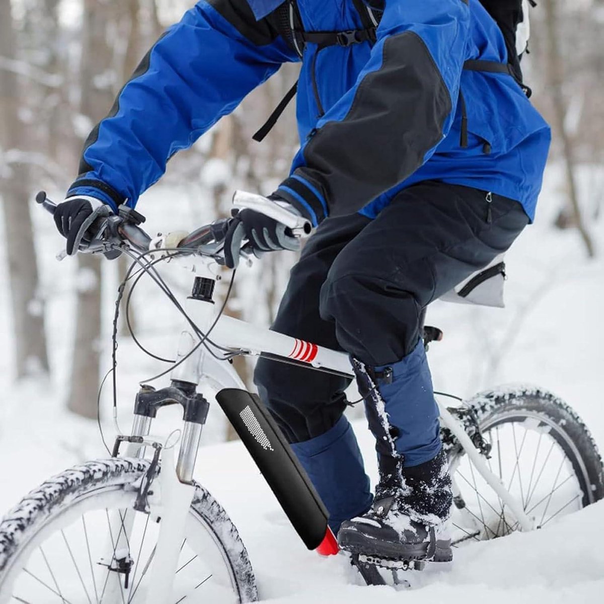 Allecto Plus - Universele E-bike Accubeschermhoes - 32-40 cm omvang - Reflectoren - Bescherming tegen kou en vuil - Accessoires voor E-bike accu - Waterdicht.