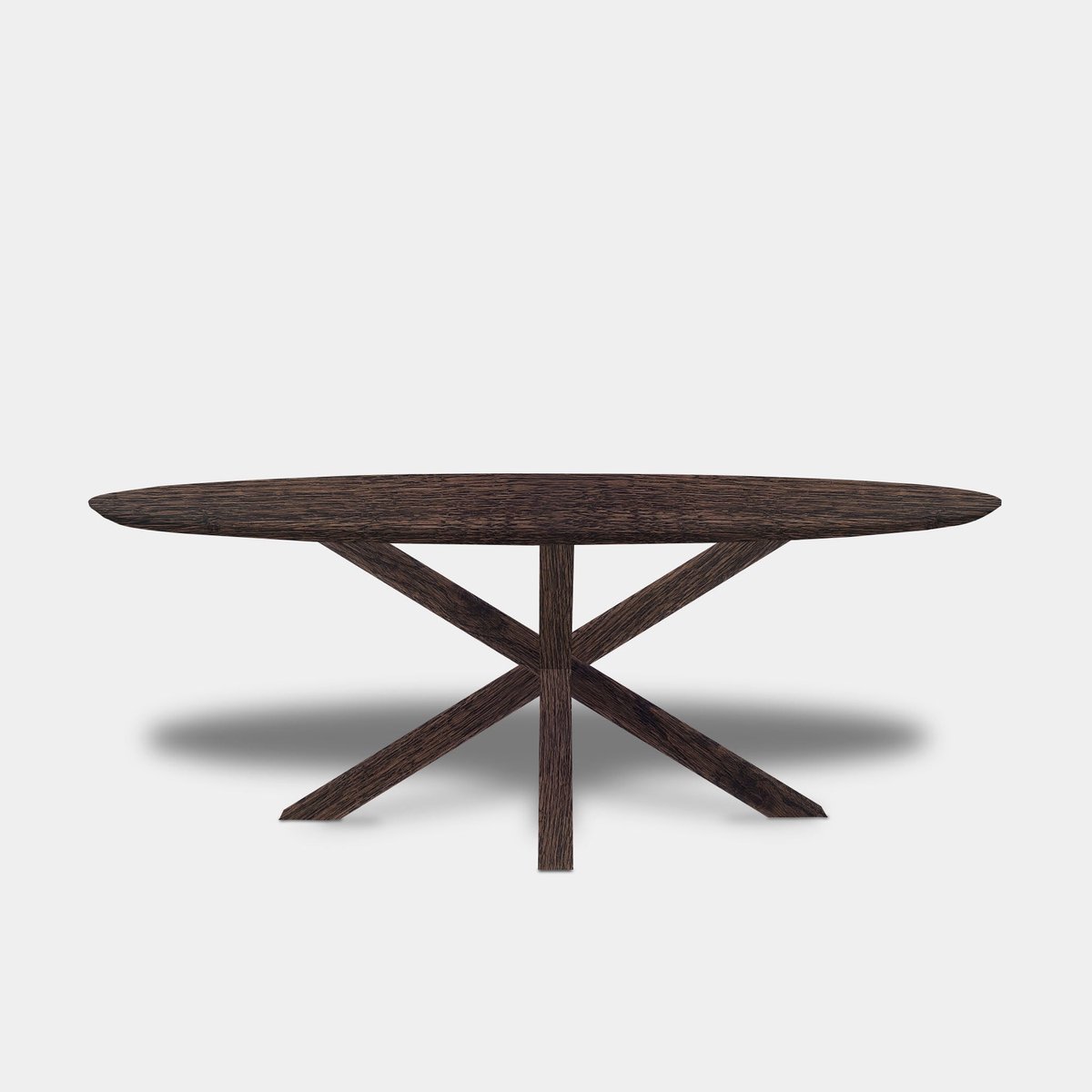 Tafel Ovaal Eikenhout - Matrix Hout - Dear Brown