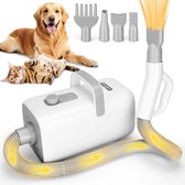 Nobleza 2FT - Professionele Hondenföhn met 4 Opzetstukken - Waterblazer voor honden - Stil Design
