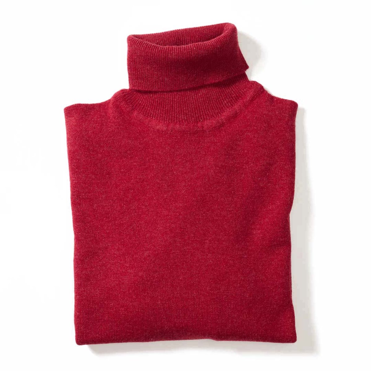 Osborne Knitwear Trui met rolkraag - Lamswol - Poppy Melange - S