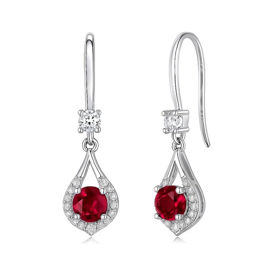 Boucles d' Boucles d'oreilles Femme Robijn - Boucles d'oreilles pendantes Femme Robijn Argent 925 - Boucles d'oreilles Robijn Argent 925 1ct - Amona Jewelry