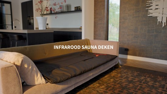 Flamengo® Infrarood Sauna Deken PRO + Wrap Inleghanddoek – High-End Warmtebeleving vergelijkbaar met premium infrarood sauna’s - Mobiele draagbare saunadeken incl. draagtas