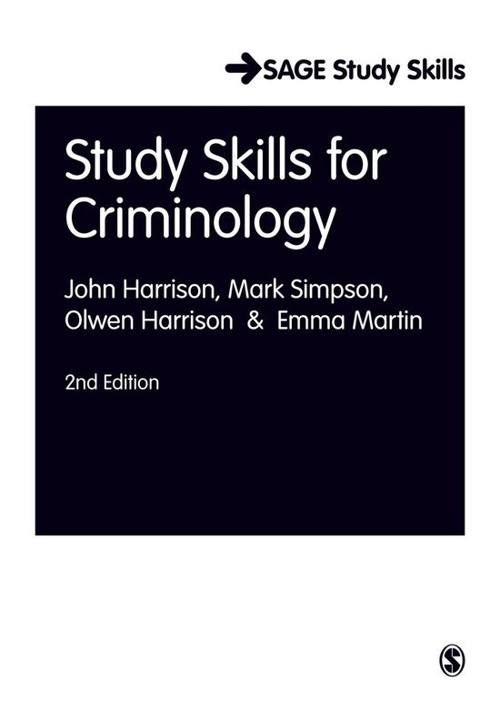Study Skills for Criminology - cover
