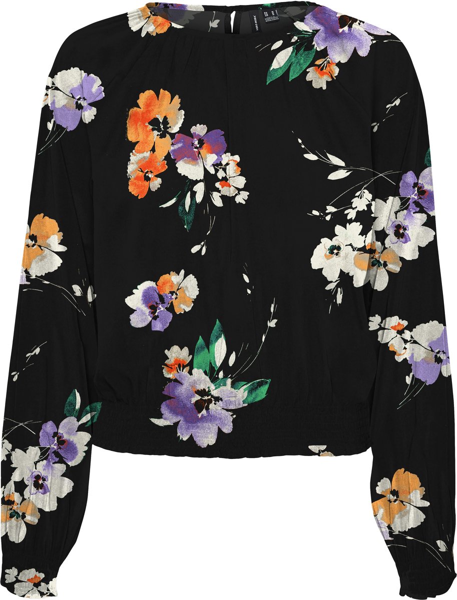 VERO MODA - VMSHILAH NAJA LS SHORT TOP WVN GA - Dames - Blouses