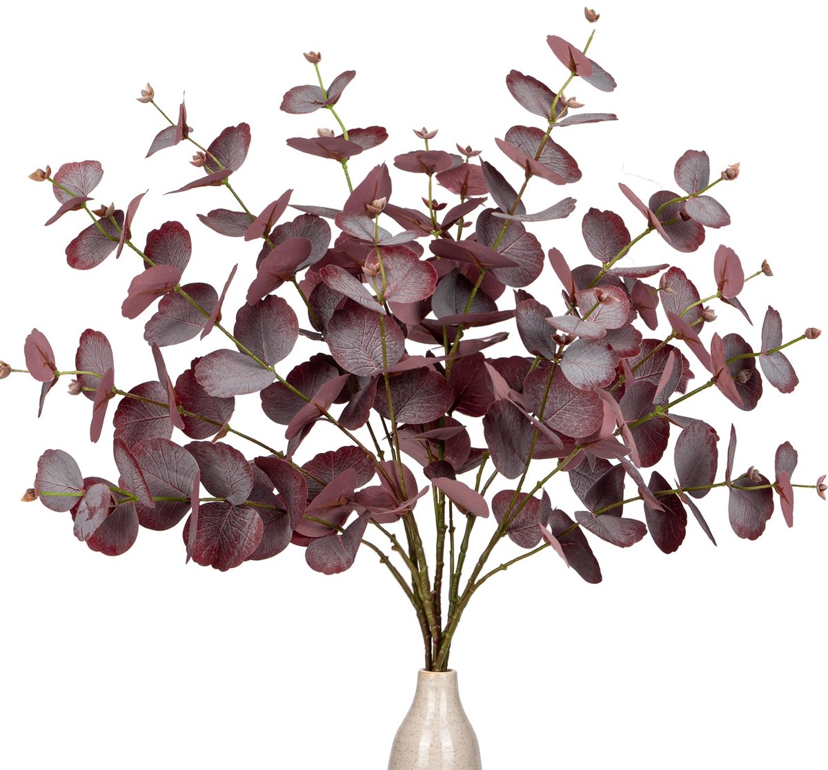 Ibenzoa® Set van 5 Decoratieve Kunst Eucalyptus Takken voor Stijlvolle Interieurs en Evenementen