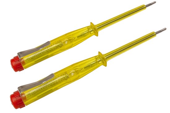 Spanningszoeker - 100 t/m 250 V - Met Riemclip - Set van 2 - Spanningszoeker Schroevendraaier - Spanningstester