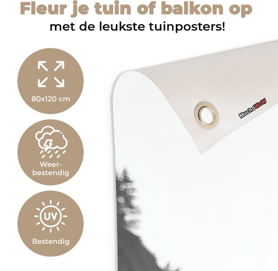 Affiche de jardin 80x120 cm - Décoration de jardin Planche de surf - Sable - Mer - Affiche pour le jardin - Décoration extérieure - Tableau de jardin clôture - Décoration murale sur toile de jardin - Décoration murale sur toile de balcon